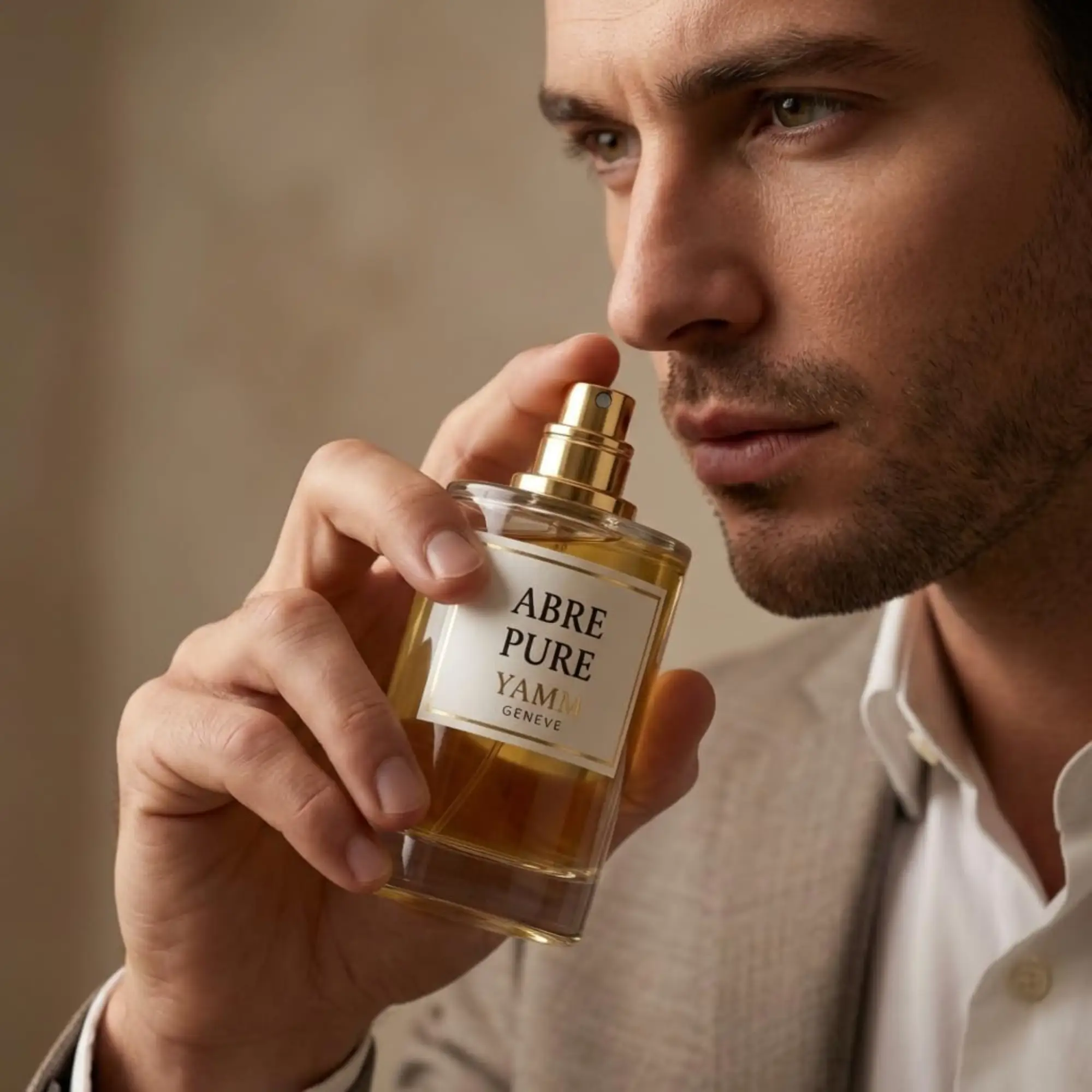 Abre Pure extrait de parfum mixte YAMM Genève inspiré de Erba Pura aux notes de tête Citron de Sicile, Orange, Bergamote de Calabre, cœur Fruits juteux et solaires et fond Musc blanc, Vanille de Madagascar, Ambre doré visuel 05