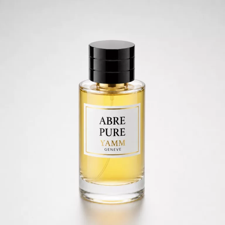 Flacon Abre Pure — illustration de la famille olfactive Hespéridée · Maison YAMM Genève