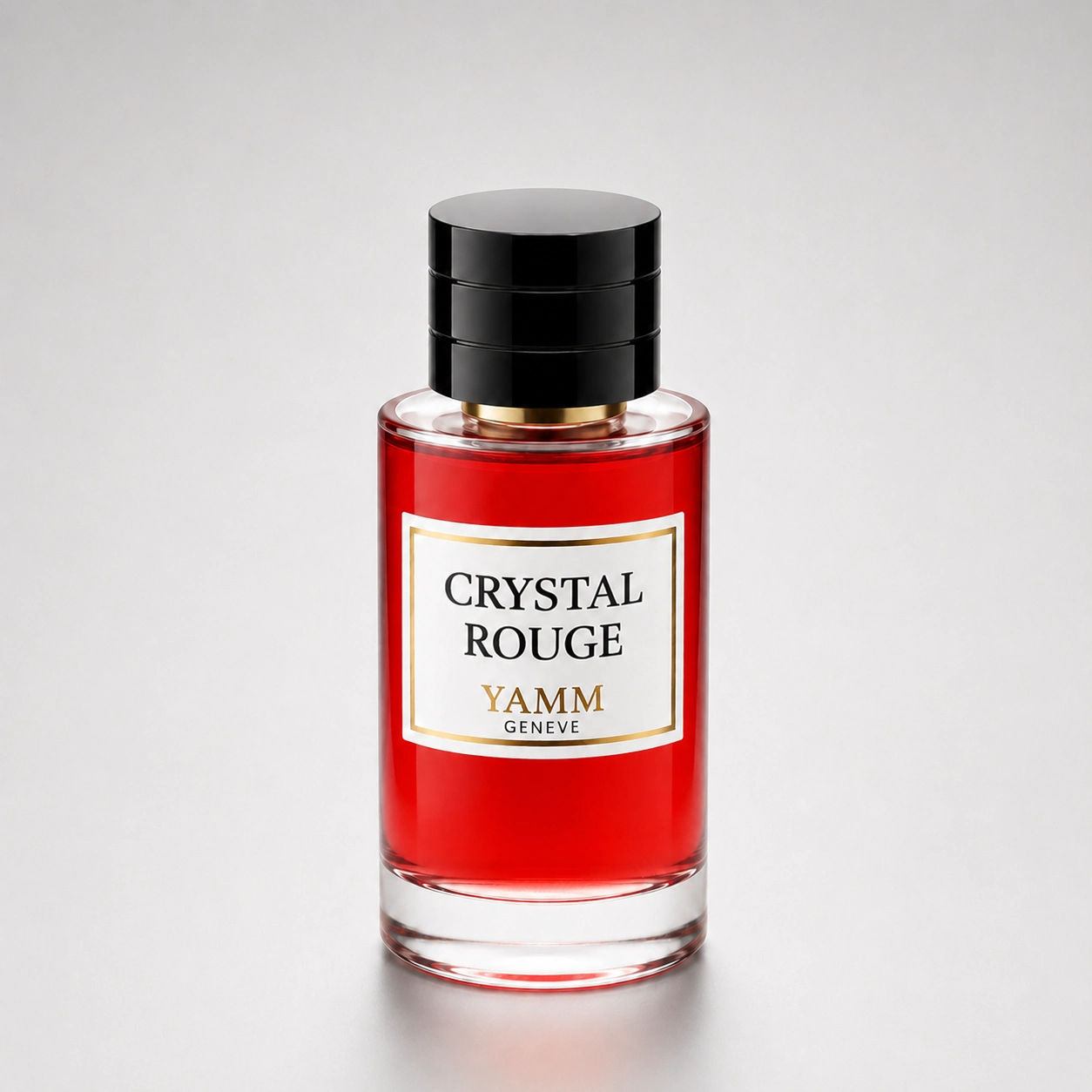 Crystal Rouge extrait de parfum mixte YAMM Genève inspiré de Baccarat Rouge 540 aux notes de tête Amande amère, Safran, cœur Jasmin d’Égypte, Cèdre de Virginie et fond Ambre gris, Musc, Bois de cachemire, Ambroxan visuel 01