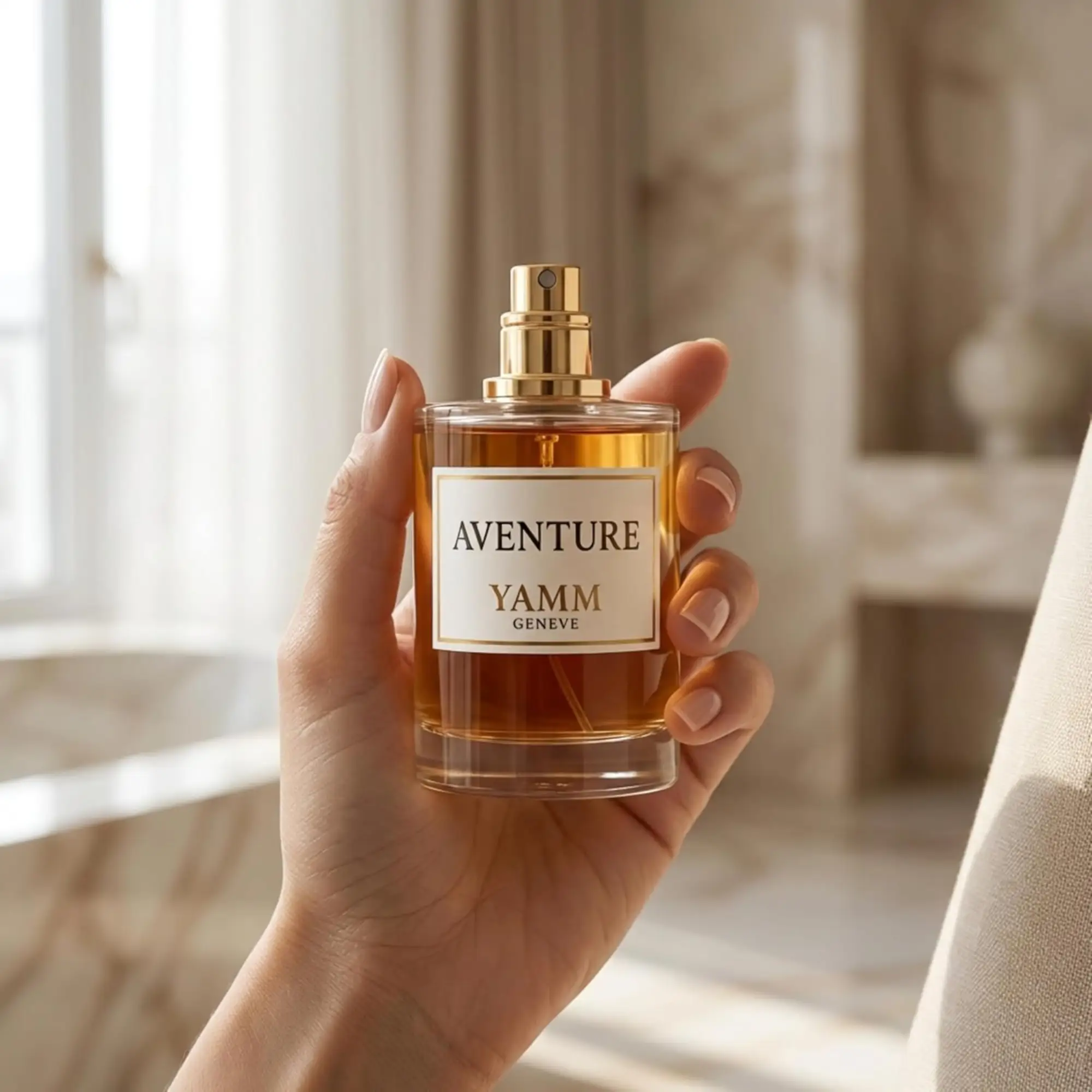 Aventure extrait de parfum homme YAMM Genève inspiré de Aventus aux notes de tête Ananas, Bergamote, Pomme, cœur Jasmin, Bouleau et fond Ambre gris, Musc visuel 05