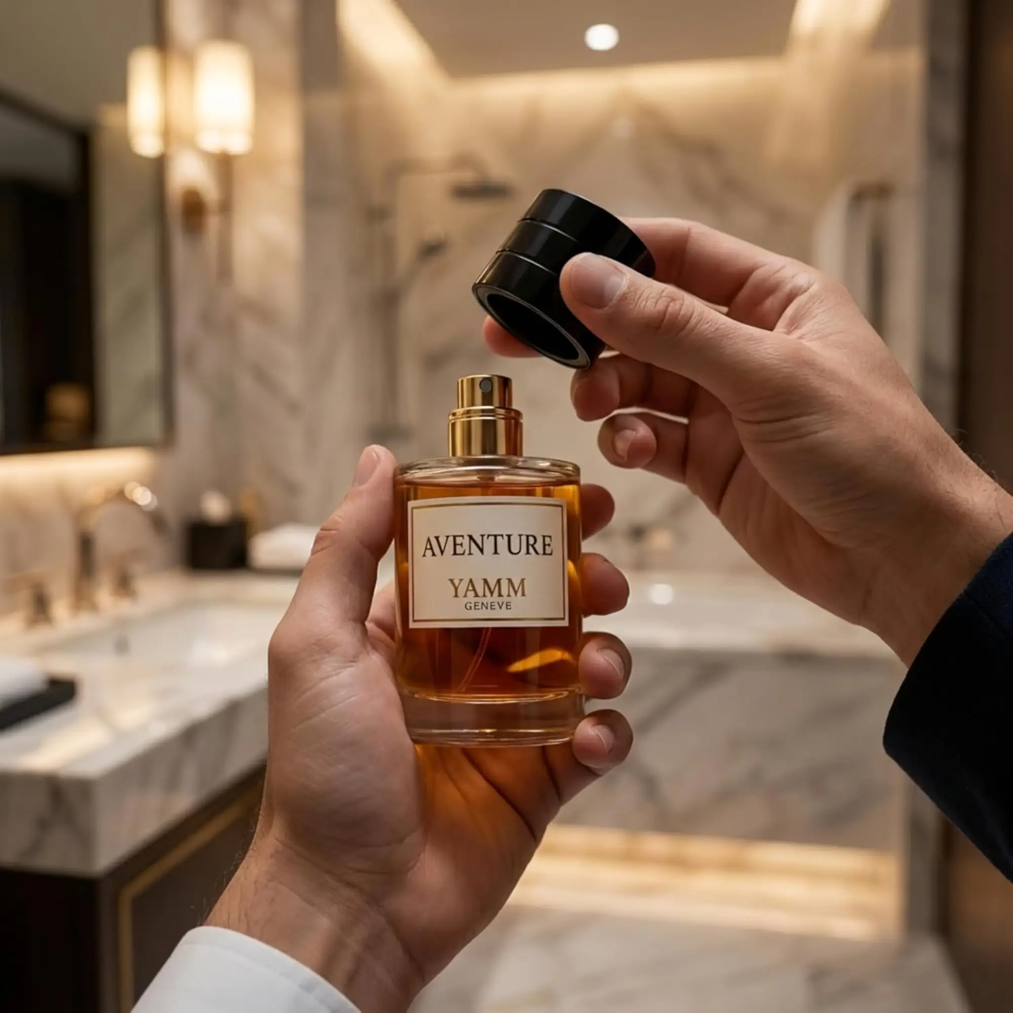Aventure extrait de parfum homme YAMM Genève inspiré de Aventus aux notes de tête Ananas, Bergamote, Pomme, cœur Jasmin, Bouleau et fond Ambre gris, Musc visuel 04