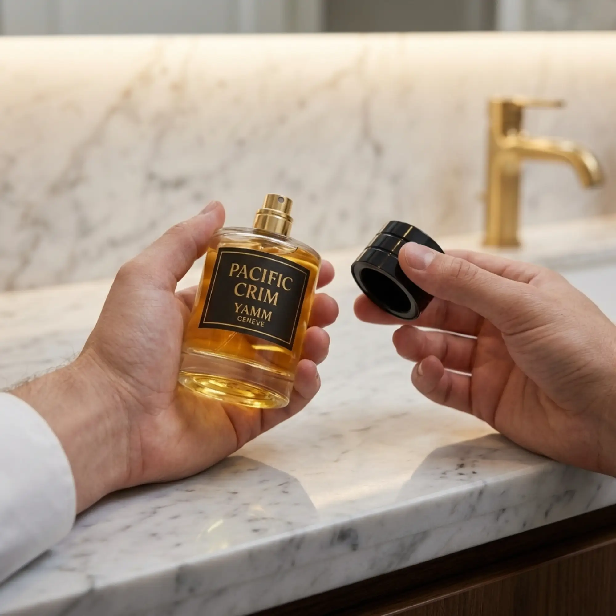 Pacific Crim extrait de parfum mixte YAMM Genève inspiré de Pacific Chill aux notes de tête Cédrat, Orange, Menthe, Citron, Cassis, Coriandre, cœur Abricot, Basilic, Graines de carotte, Rose de Mai et fond Figue, Dattes, Ambrette visuel 04