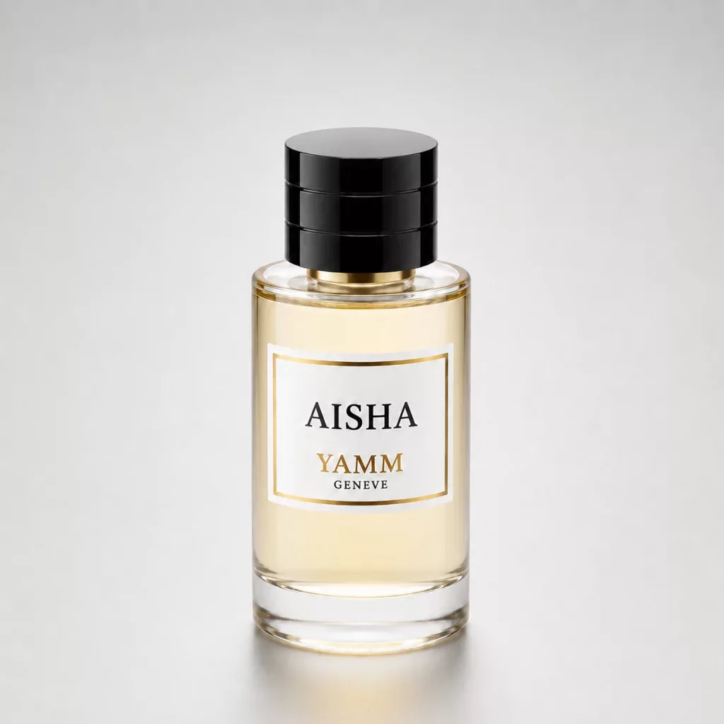 Aisha extrait de parfum mixte YAMM Genève inspiré de Magic aux notes de tête Accord ozoné, Accord salin, cœur Rose de Turquie, Praliné délicat et fond Vanille onctueuse, Amber Xtreme, Patchouli visuel 01