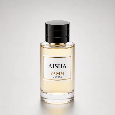 Aisha extrait de parfum mixte YAMM Genève inspiré de Magic aux notes de tête Accord ozoné, Accord salin, cœur Rose de Turquie, Praliné délicat et fond Vanille onctueuse, Amber Xtreme, Patchouli visuel 01