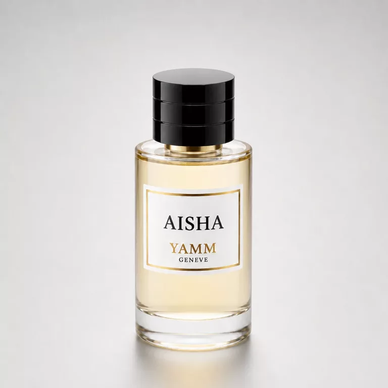 Aisha extrait de parfum mixte YAMM Genève inspiré de Magic aux notes de tête Accord ozoné, Accord salin, cœur Rose de Turquie, Praliné délicat et fond Vanille onctueuse, Amber Xtreme, Patchouli visuel 01