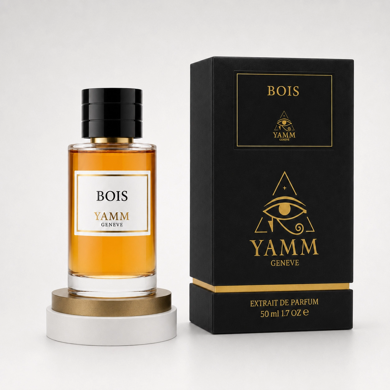 Bois extrait de parfum mixte YAMM Genève inspiré de Bois d'Argent aux notes de tête Iris, Cyprès, Baies de genévrier, cœur Myrrhe, Patchouli et fond Miel, Vanille, Notes boisées visuel 05