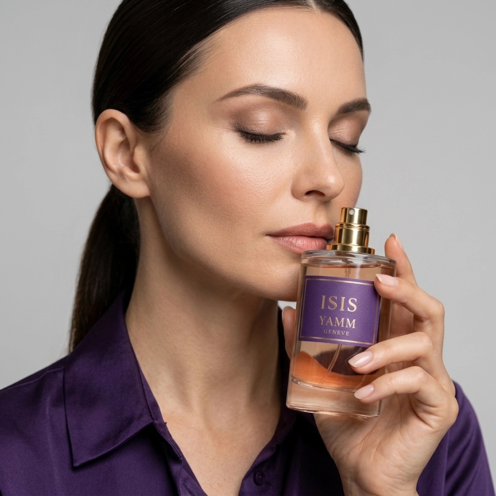 Isis extrait de parfum femme YAMM Genève inspiré de Si aux notes de tête Bourgeon de cassis, cœur Rose de Mai, Freesia et fond Vanille, Patchouli, Notes boisées, Ambroxan visuel 06