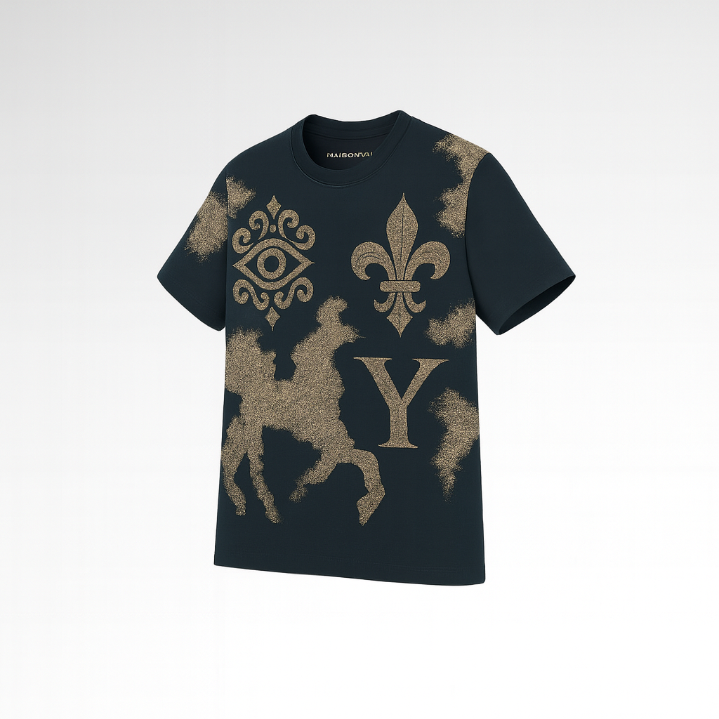 T-shirt Iconic Bleu YAMM face côté