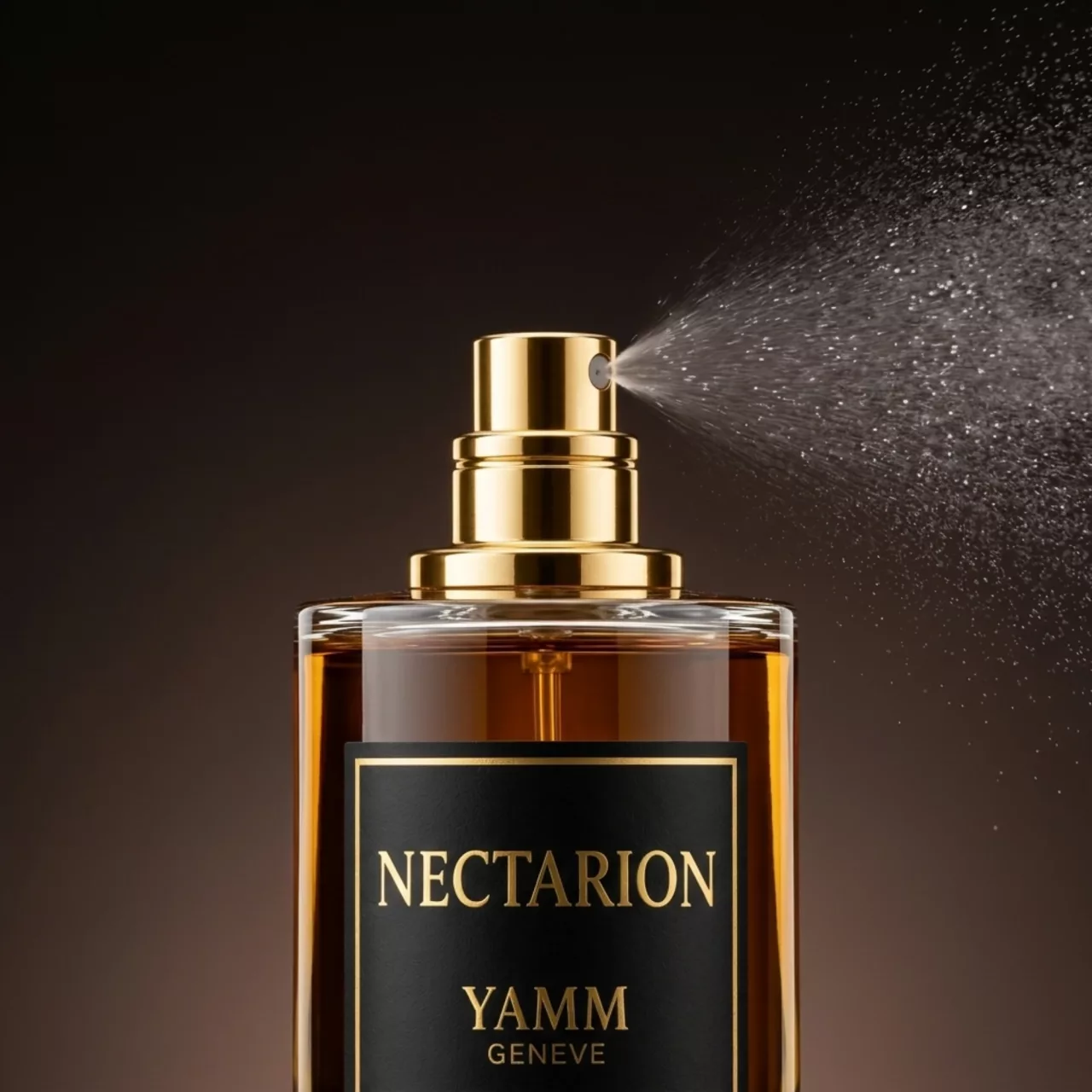 Nectarion extrait de parfum mixte YAMM Genève inspiré de Angel's Share aux notes de tête Cognac, cœur Cannelle, Fève de tonka, Chêne, Hedione et fond Vanille, Praliné, Bois de santal, Amande caramélisée visuel 03