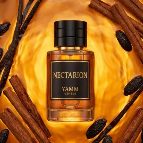 Nectarion extrait de parfum mixte YAMM Genève inspiré de Angel's Share aux notes de tête Cognac, cœur Cannelle, Fève de tonka, Chêne, Hedione et fond Vanille, Praliné, Bois de santal, Amande caramélisée visuel 01