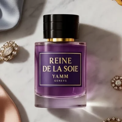 Reine De La Soie extrait de parfum femme YAMM Genève inspiré de Queen of Silk aux notes de tête Safran, Osmanthus, Magnolia, cœur Fruit de la passion, Tubéreuse, Patchouli, Oud et fond Ambroxan, Vanille de Madagascar, Myrrhe, Musc, Encens, Cèdre visuel 01