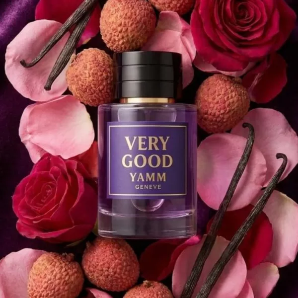 Very Good extrait de parfum femme YAMM Genève inspiré de Very Good Girl aux notes de tête Litchi, Groseille à grappes, cœur Rose et fond Vanille, Vétiver visuel 01