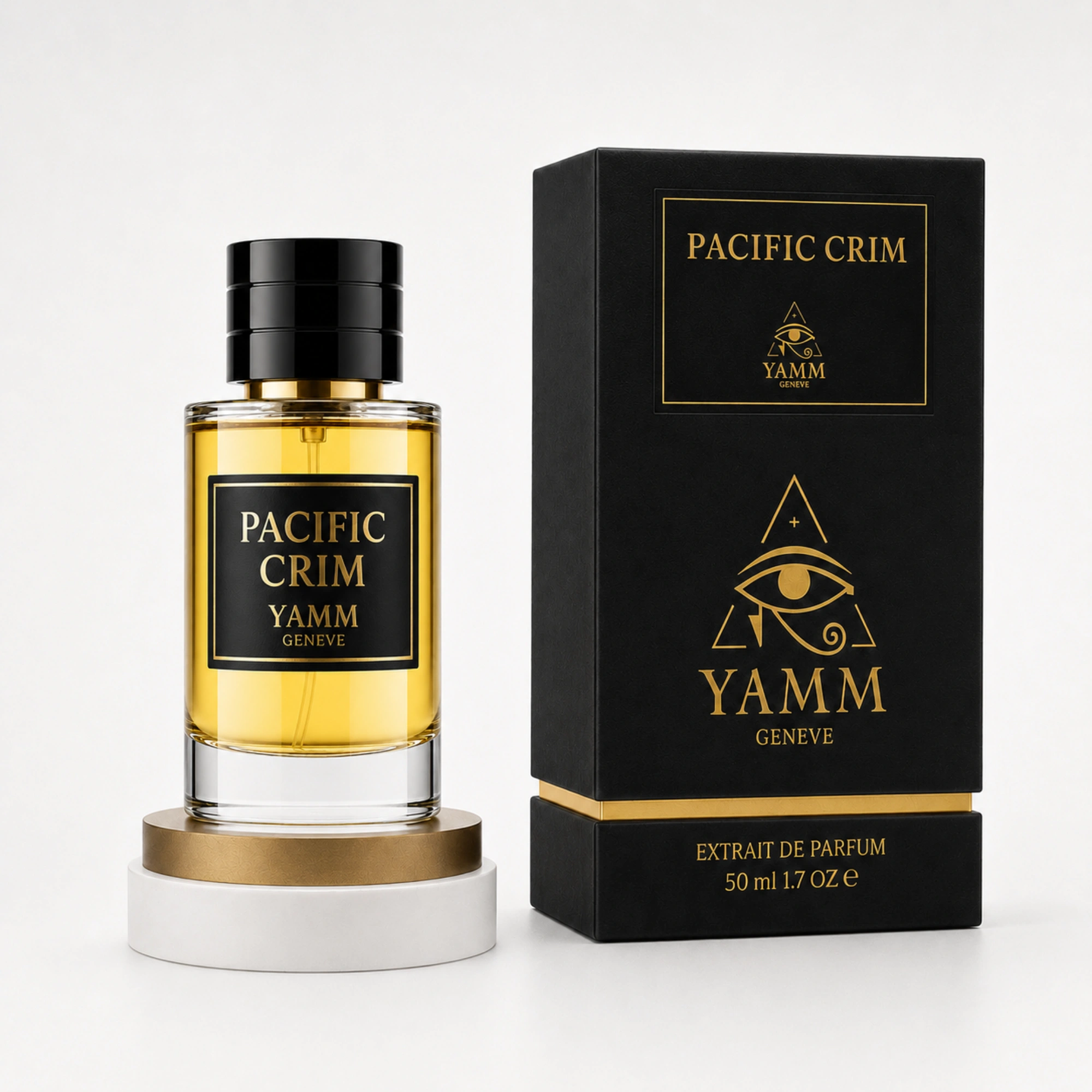 Pacific Crim extrait de parfum mixte YAMM Genève inspiré de Pacific Chill aux notes de tête Cédrat, Orange, Menthe, Citron, Cassis, Coriandre, cœur Abricot, Basilic, Graines de carotte, Rose de Mai et fond Figue, Dattes, Ambrette visuel 02