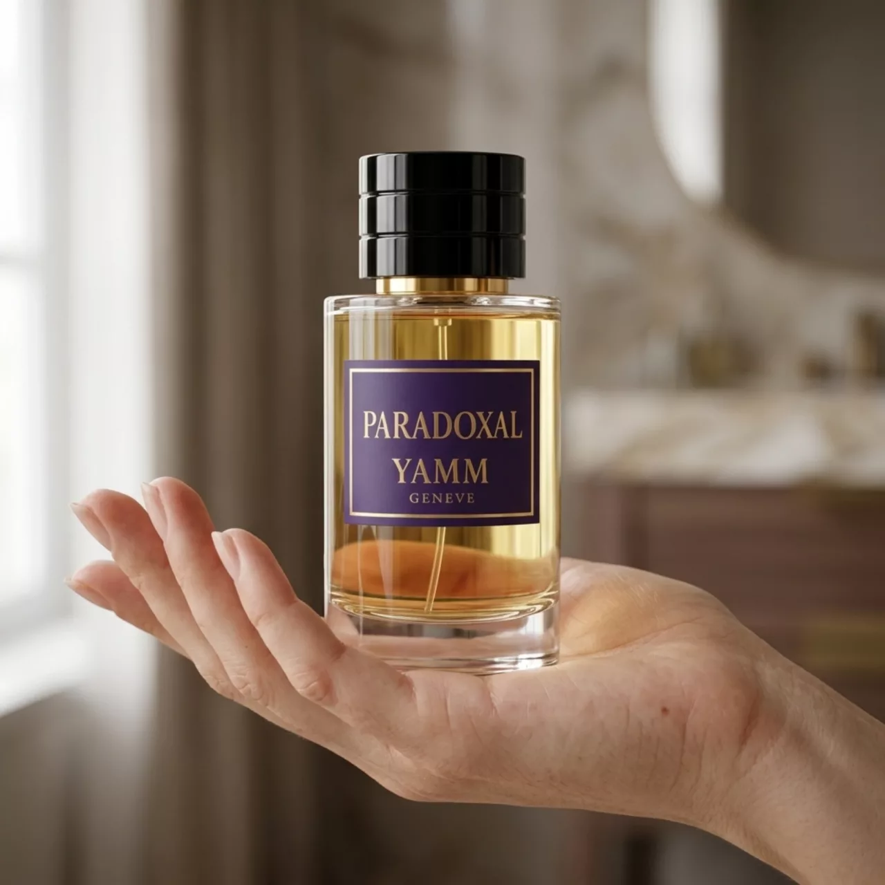 Paradoxal extrait de parfum femme YAMM Genève inspiré de Paradoxe aux notes de tête Poire, Tangerine, Bergamote, cœur Fleur d’oranger, Essence de néroli, Néroli, Jasmin sambac et fond Vanille bourbon, Ambre, Musc blanc, Benjoin visuel 02