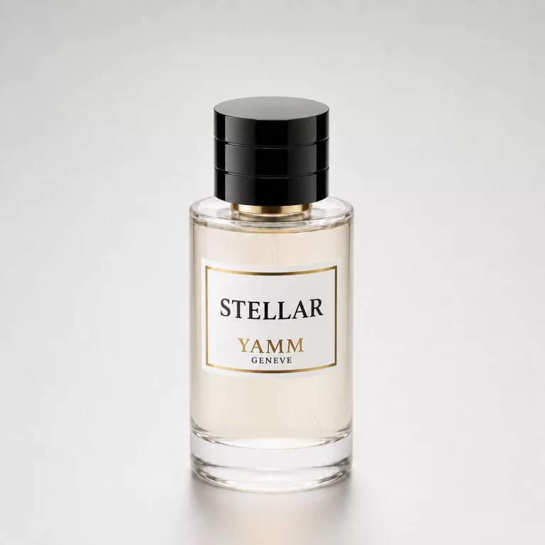 Stellar extrait de parfum mixte YAMM Genève inspiré de Stellar Times aux notes de tête Ambre blanc, cœur Fleur d’oranger et fond Baume du Pérou visuel 01