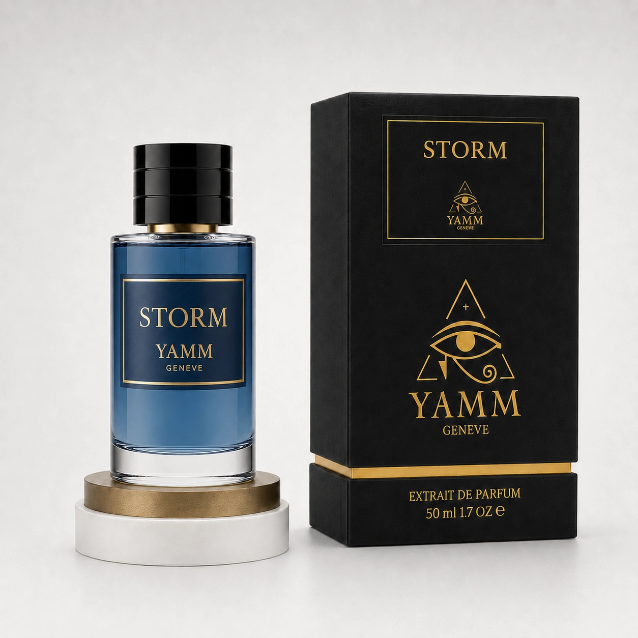 Storm extrait de parfum homme YAMM Genève inspiré de Orage aux notes de tête Bergamote, Pamplemousse, cœur Hedione, Iris poudré, Poivre et fond Vétiver de Java, Patchouli, Iso E Super, Musc blanc visuel 04