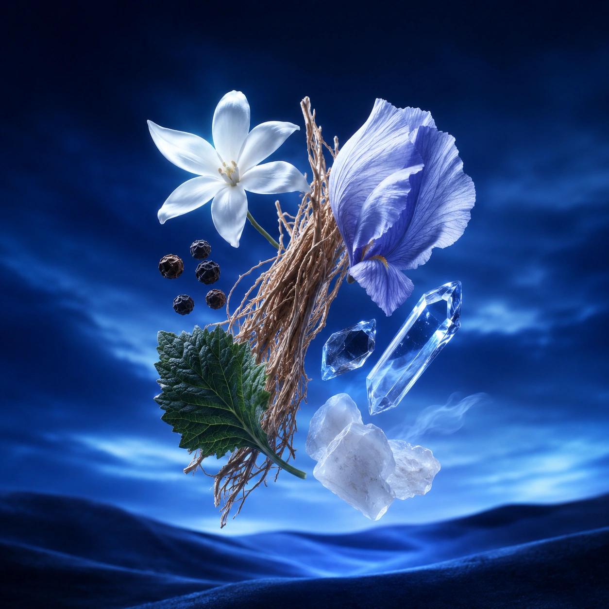Storm extrait de parfum homme YAMM Genève inspiré de Orage aux notes de tête Bergamote, Pamplemousse, cœur Hedione, Iris poudré, Poivre et fond Vétiver de Java, Patchouli, Iso E Super, Musc blanc visuel 02