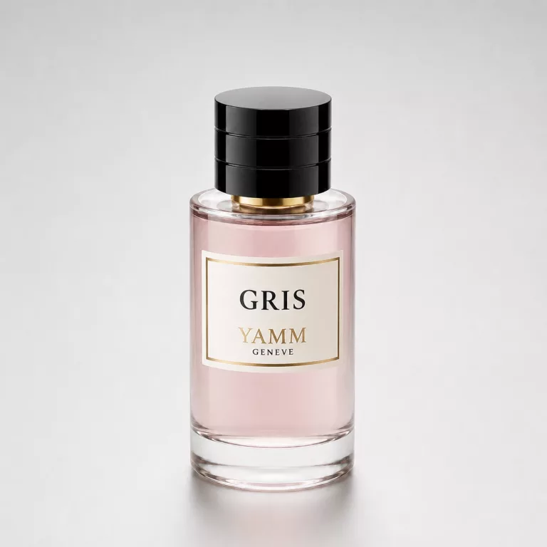 Gris extrait de parfum mixte YAMM Genève inspiré de Gris Dior aux notes de tête Agrumes, Bergamote, cœur Rose, Patchouli et fond Mousse de chêne, Cèdre, Ambre, Santal visuel 01