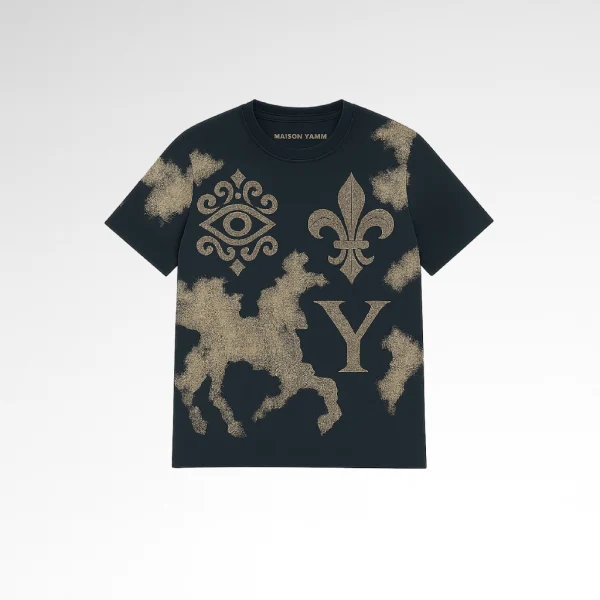 T-shirt Iconic Bleu YAMM face avant