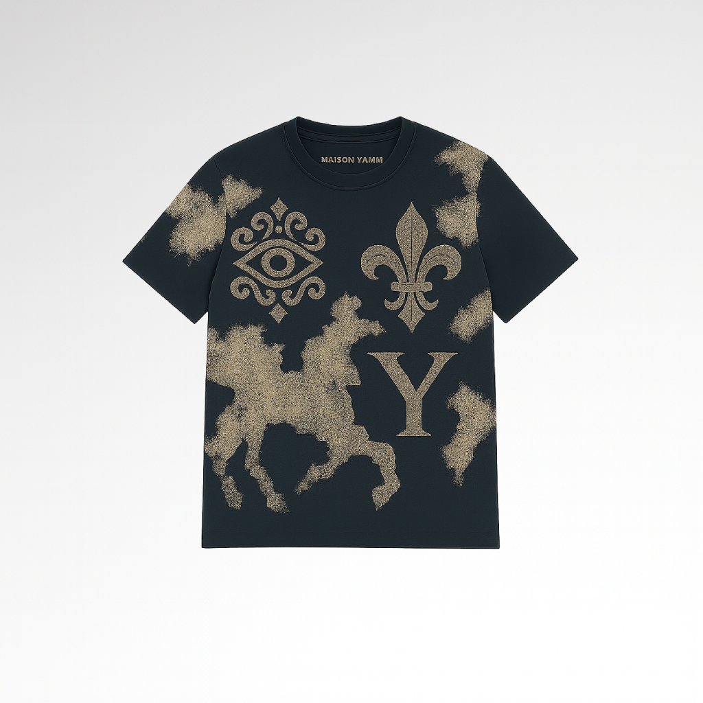 T-shirt Iconic Bleu YAMM face avant