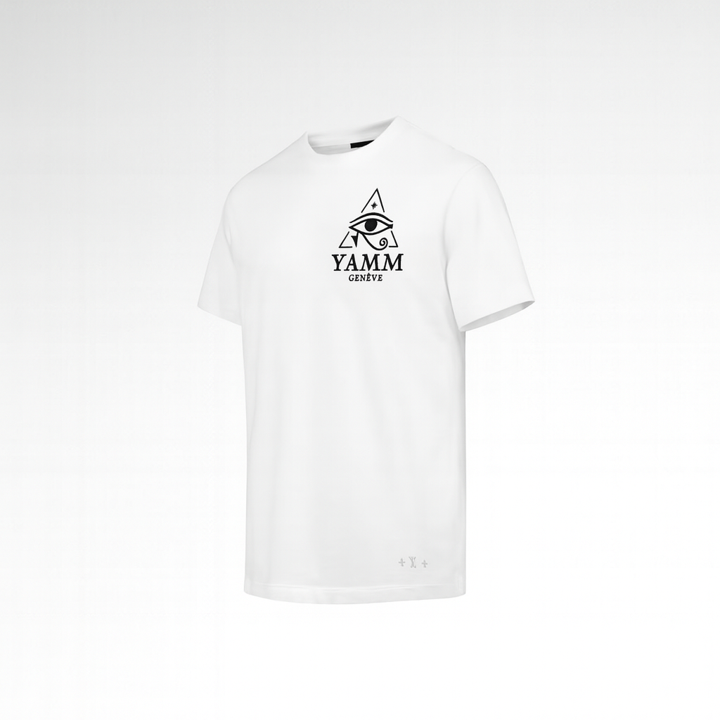 T-shirt Vision Blanche Maison YAMM porté homme 3/4