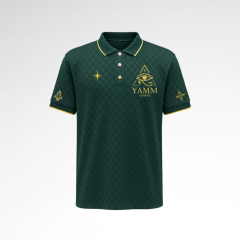 POLO ECHIQUIER VERT FACE YAMM GENÈVE