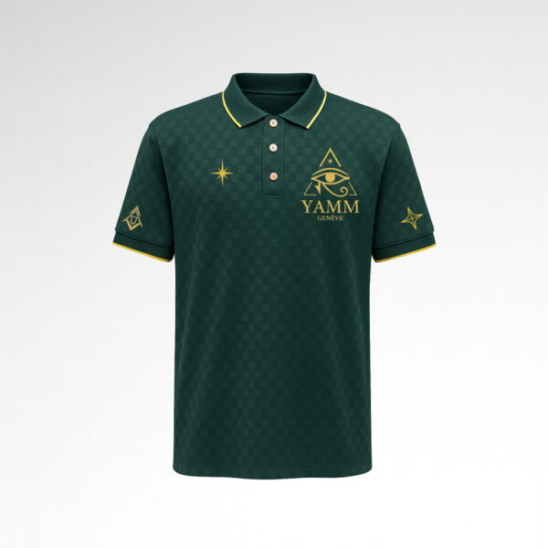POLO ECHIQUIER VERT FACE YAMM GENÈVE