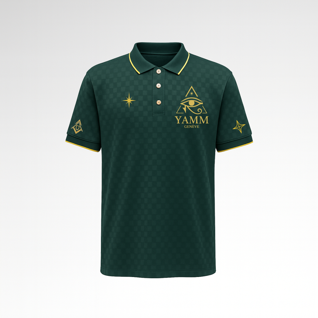 POLO ECHIQUIER VERT FACE YAMM GENÈVE