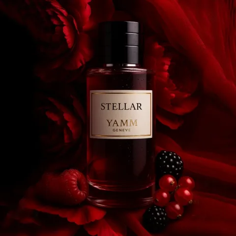 Stellar extrait de parfum mixte YAMM Genève inspiré de Stellar Times aux notes de tête Ambre blanc, cœur Fleur d’oranger et fond Baume du Pérou visuel 01