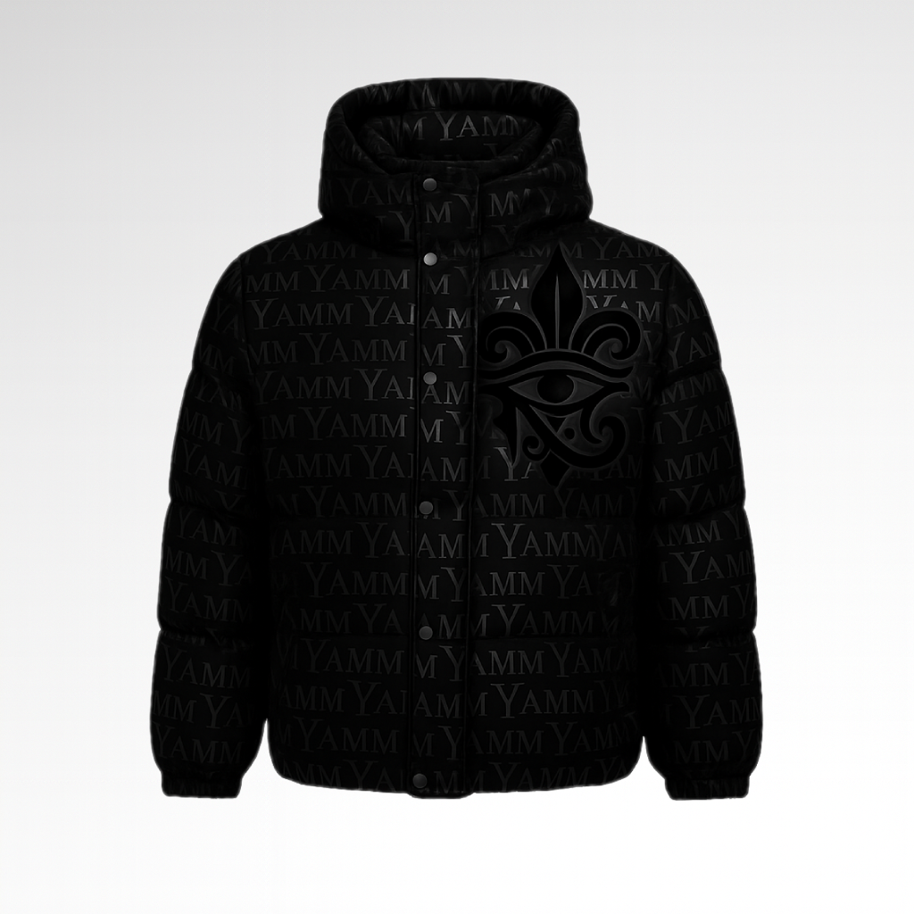 Doudoune YAMM Genève motif à Lettrine/Pattern de face