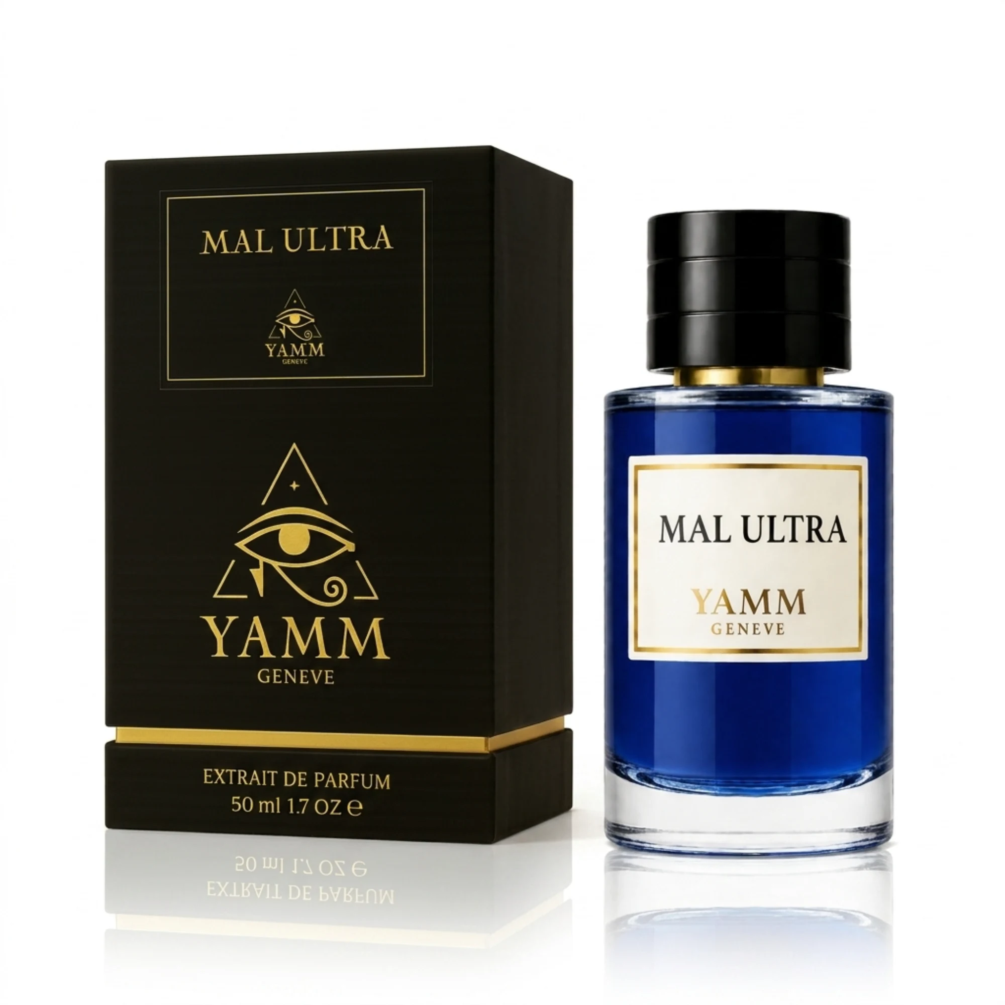 Mal Ultra extrait de parfum homme YAMM Genève inspiré de Ultra Mâle aux notes de tête Poire, Lavande, Menthe, Bergamote, Citron, cœur Cannelle, Sauge sclarée, Carvi et fond Gousse de vanille noire, Ambre, Patchouli, Cèdre visuel 03