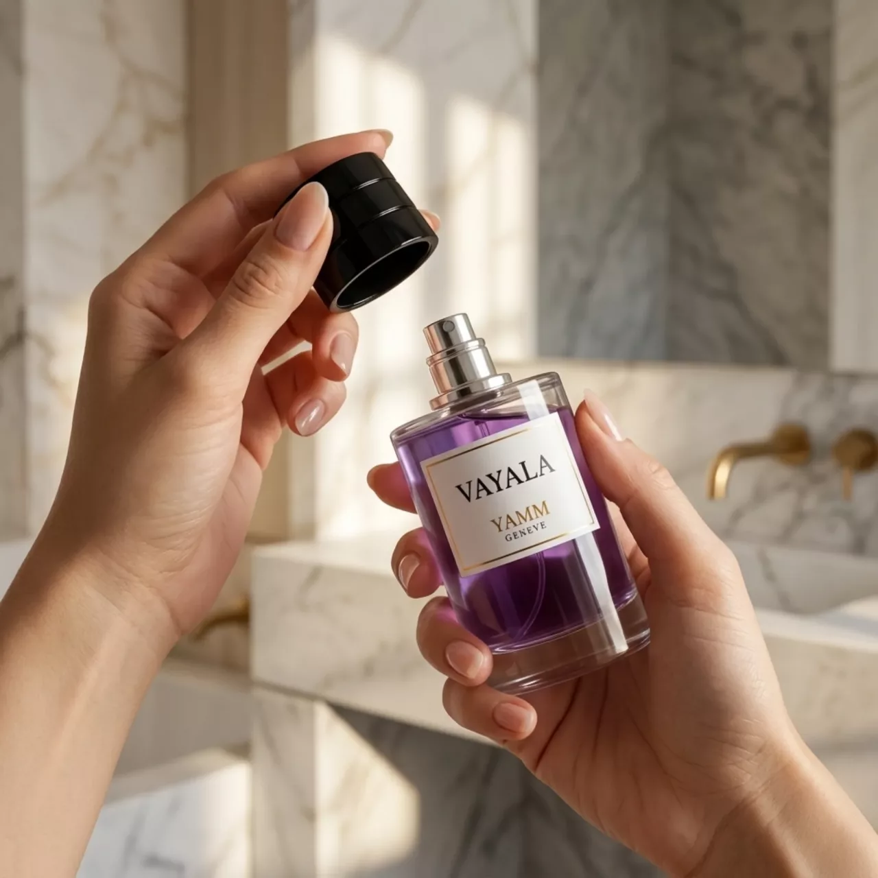 Vayala extrait de parfum femme YAMM Genève inspiré de Valaya aux notes de tête Aldéhydes, Pêche blanche, Bergamote, Mandarine, cœur Fleur d’oranger, Muguet, Petalia, Nympheal, Vétiver, Mahonia et fond Musc, Ambroxan, Bois d’Akigala, Vanille visuel 05