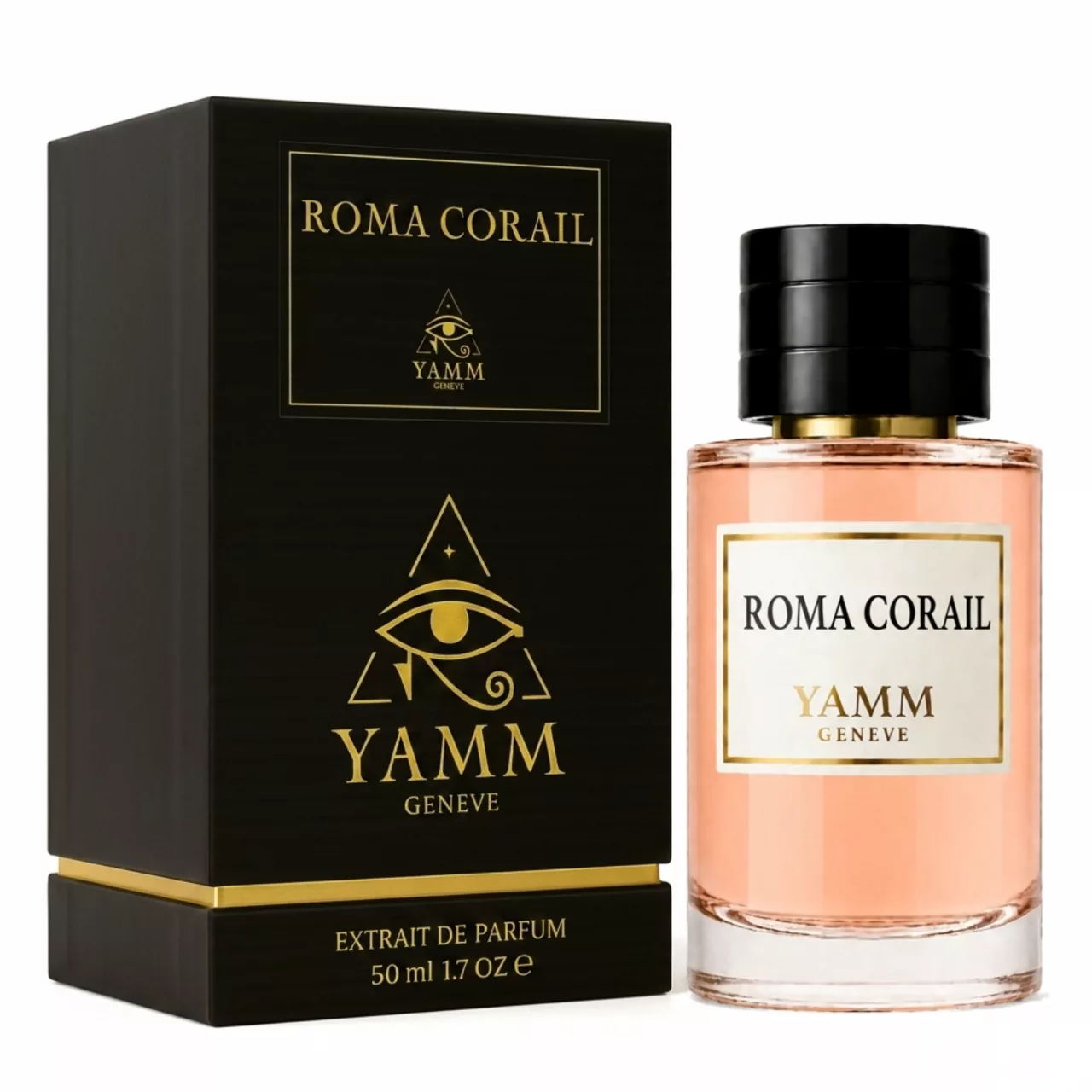 Roma Corail extrait de parfum mixte YAMM Genève inspiré de Coral Fantasy aux notes de tête Pomme rouge, Cardamome, Bergamote de Calabre, cœur Lavande, Géranium bourbon, Sauge sclarée et fond Feuille de tabac, Patchouli, Vétiver d’Haïti visuel 03
