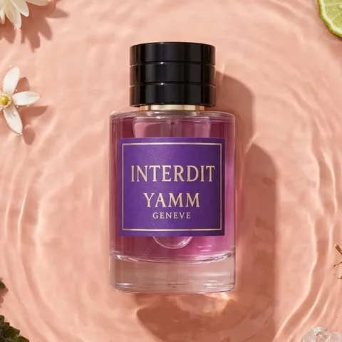 Interdit extrait de parfum femme YAMM Genève inspiré de de L'Interdit aux notes de tête Poire, Bergamote, cœur Tubéreuse, Fleur d’oranger, Jasmin Sambac et fond Patchouli, Vanille, Ambroxan, Vétiver visuel 01