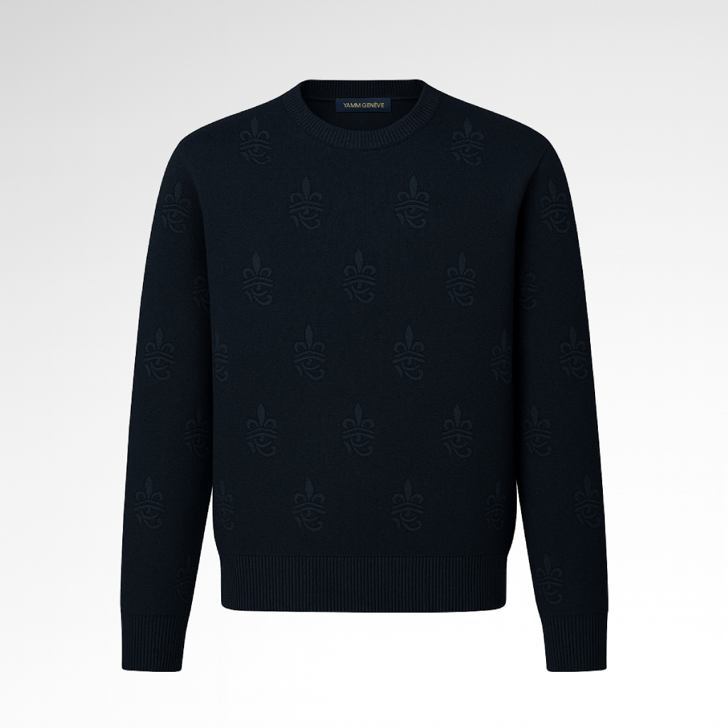 Pull Blason Brodé YAMM Genève noir