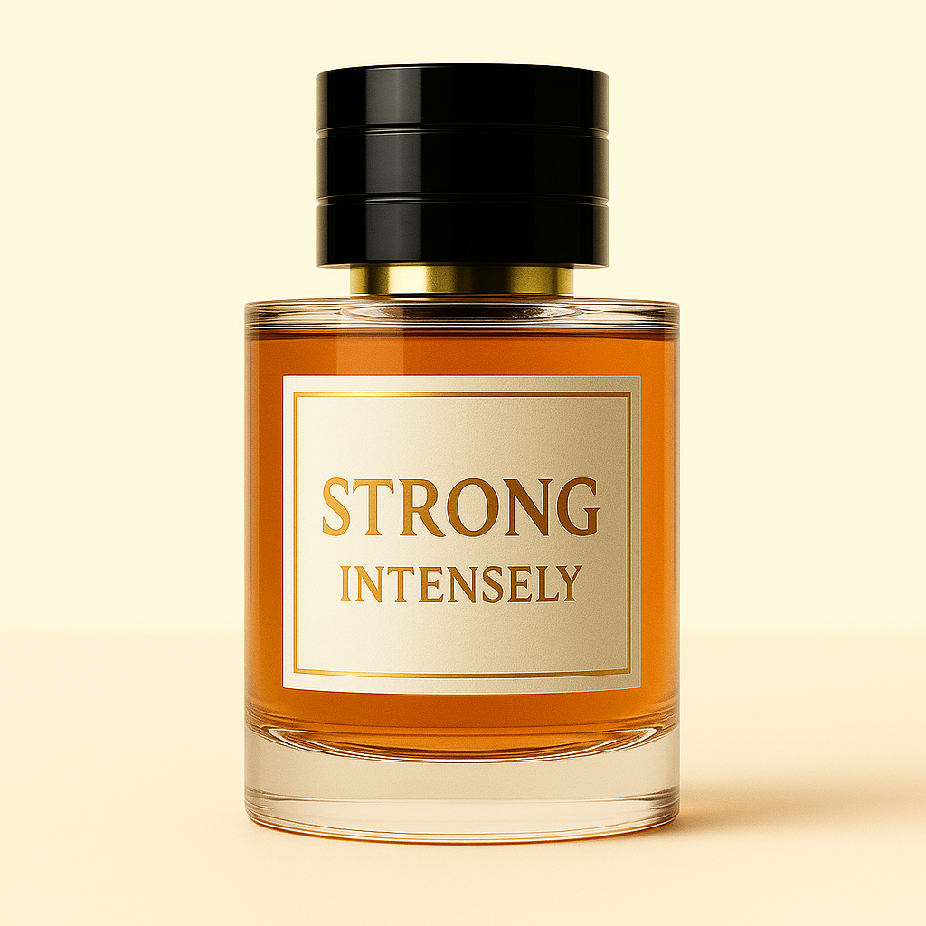 Parfum STRONG INTENSELY de YAMM Genève – alternative sensuelle à Stronger With You Intensely d’Armani, fragrance masculine ambrée et puissante