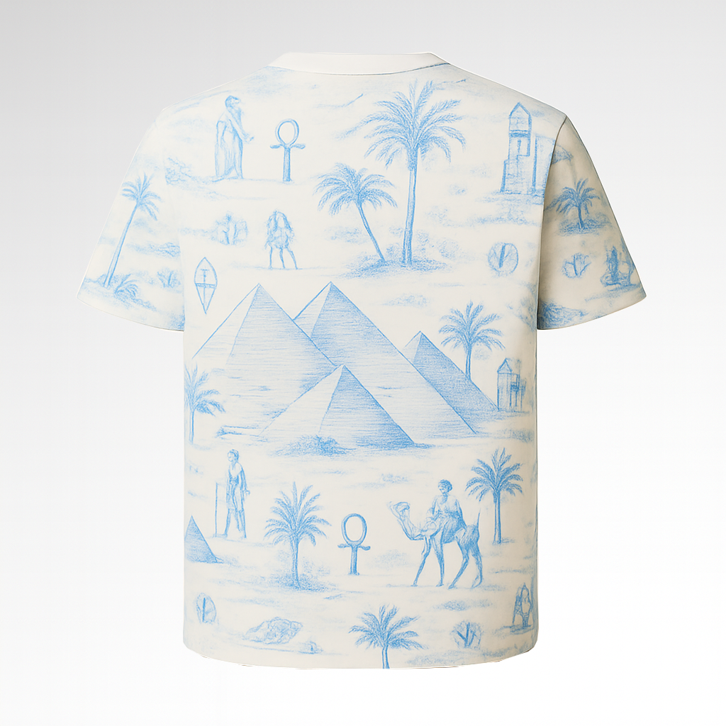 Tee shirt gizeh vue de dos YAMM Genève