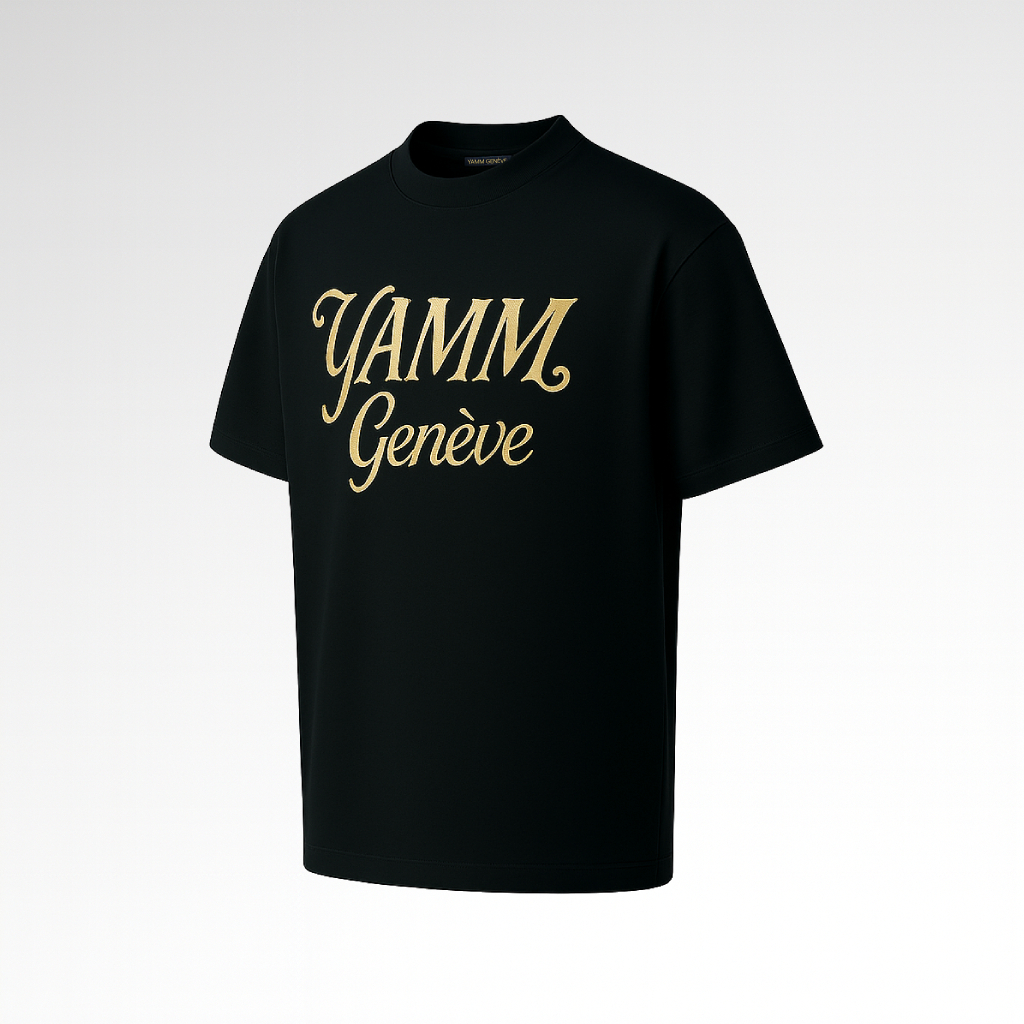Tee shirt Signature YAMM Genève de vue 3/4