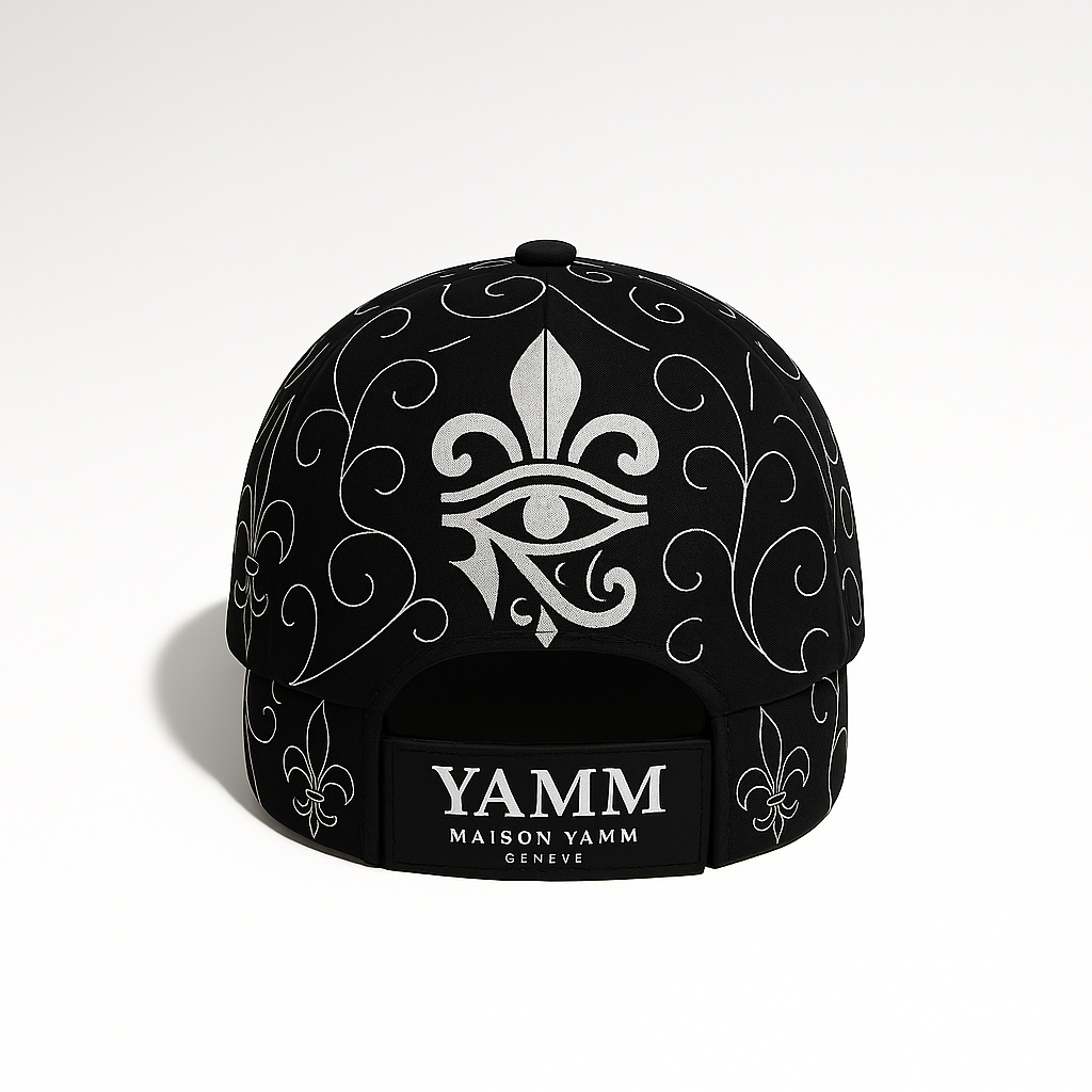 Mockup de vue arriere Casquette Gamma YAMM Genève