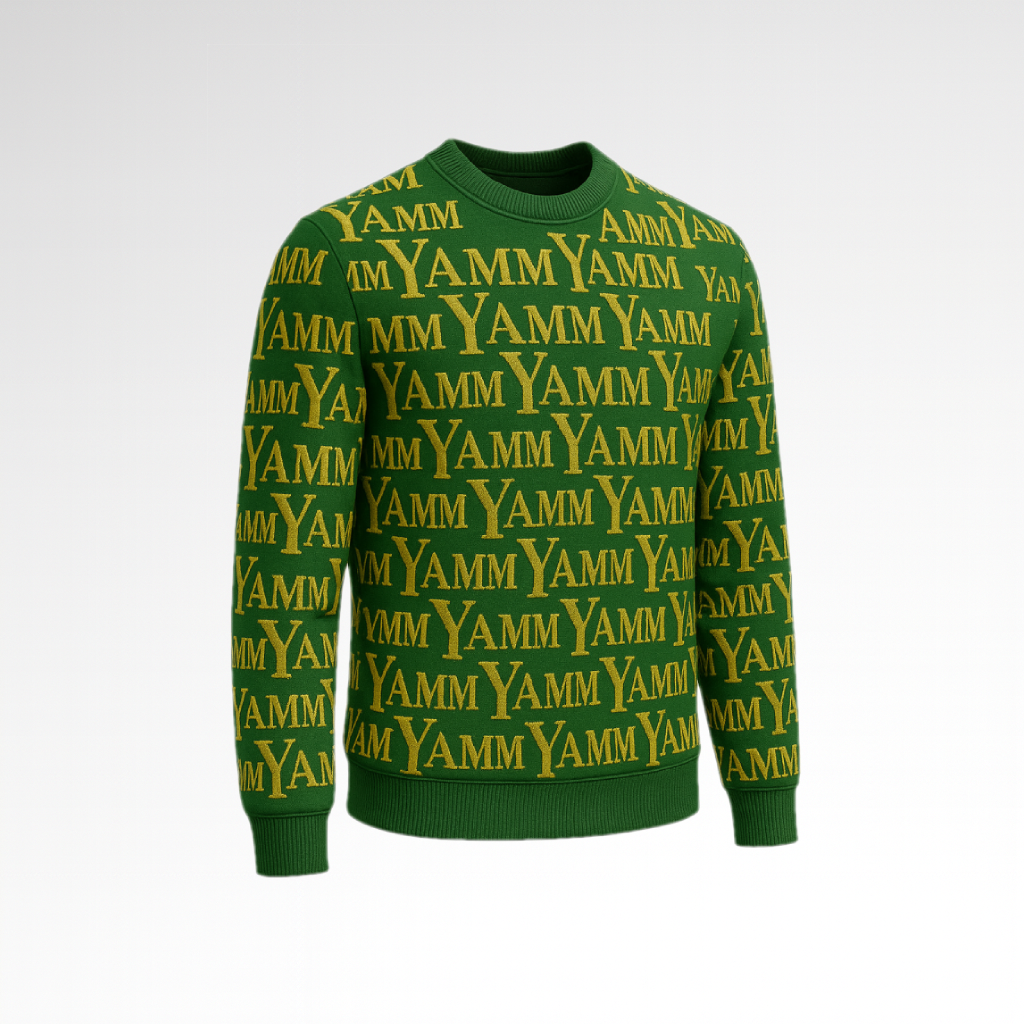 Pull Vert et OR YAMM Genève - Yammologie vue de 3/4