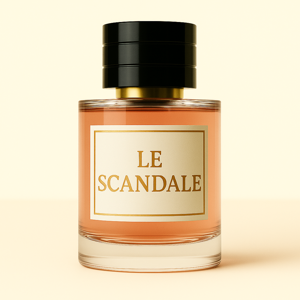 Parfum LE SCANDALE de YAMM Genève – alternative audacieuse à Scandal de Jean Paul Gaultier, fragrance féminine sucrée et sensuelle