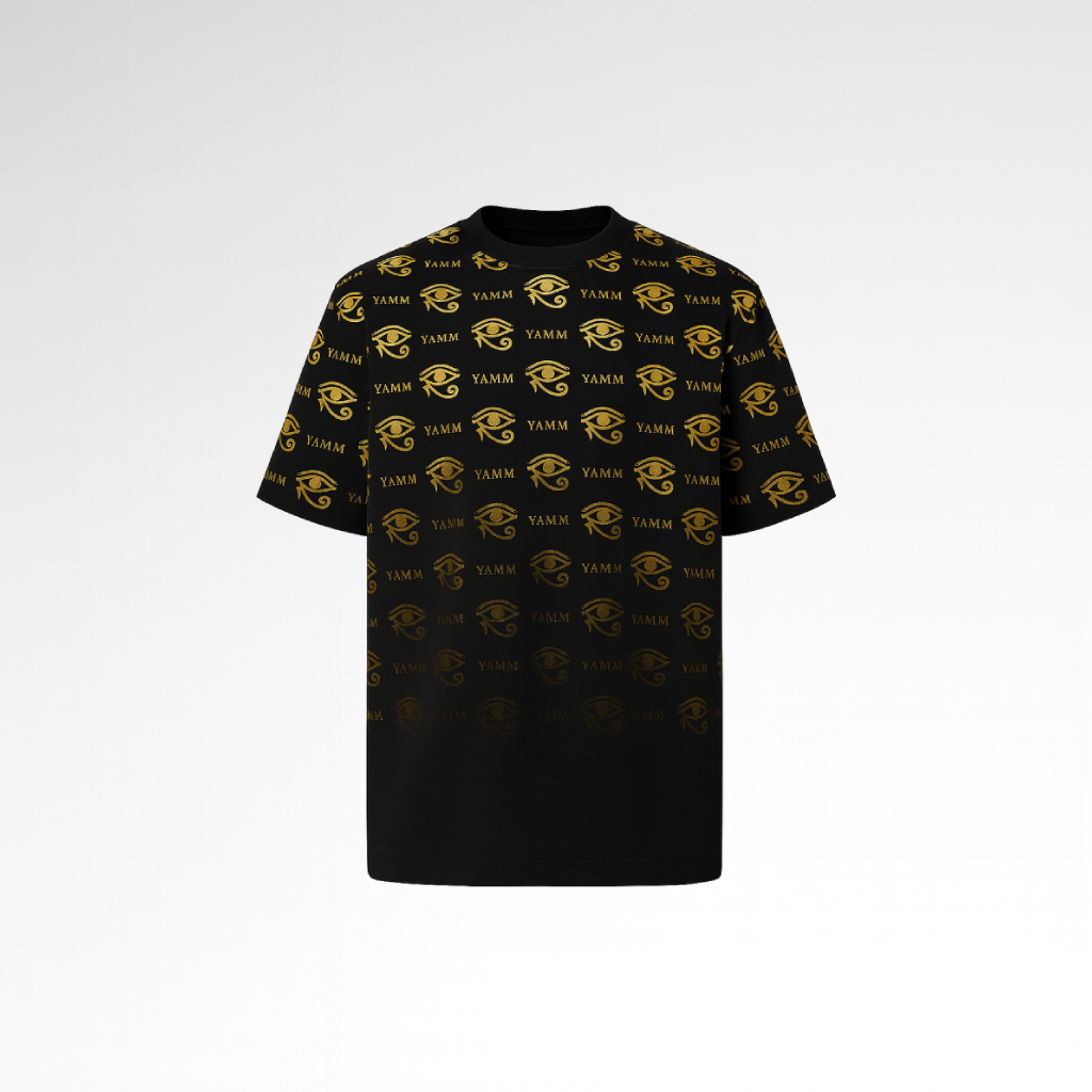 T Shirt Gradien Noir et Or YAMM Genève