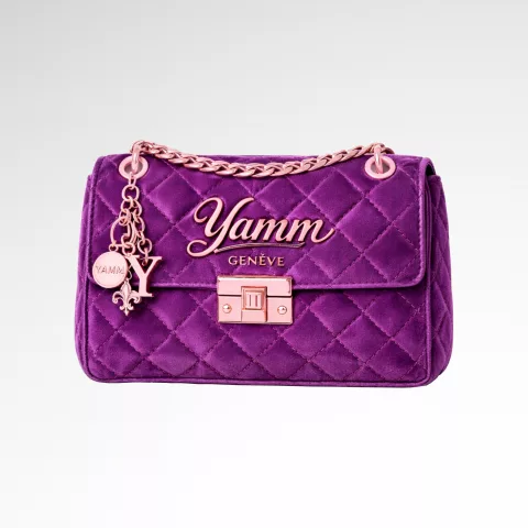 Sac Matelassé Violet/Velour