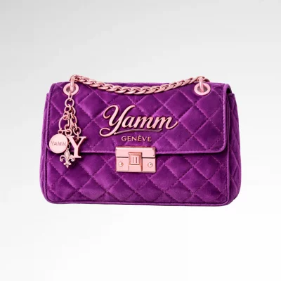 Sac Matelassé Violet/Velour