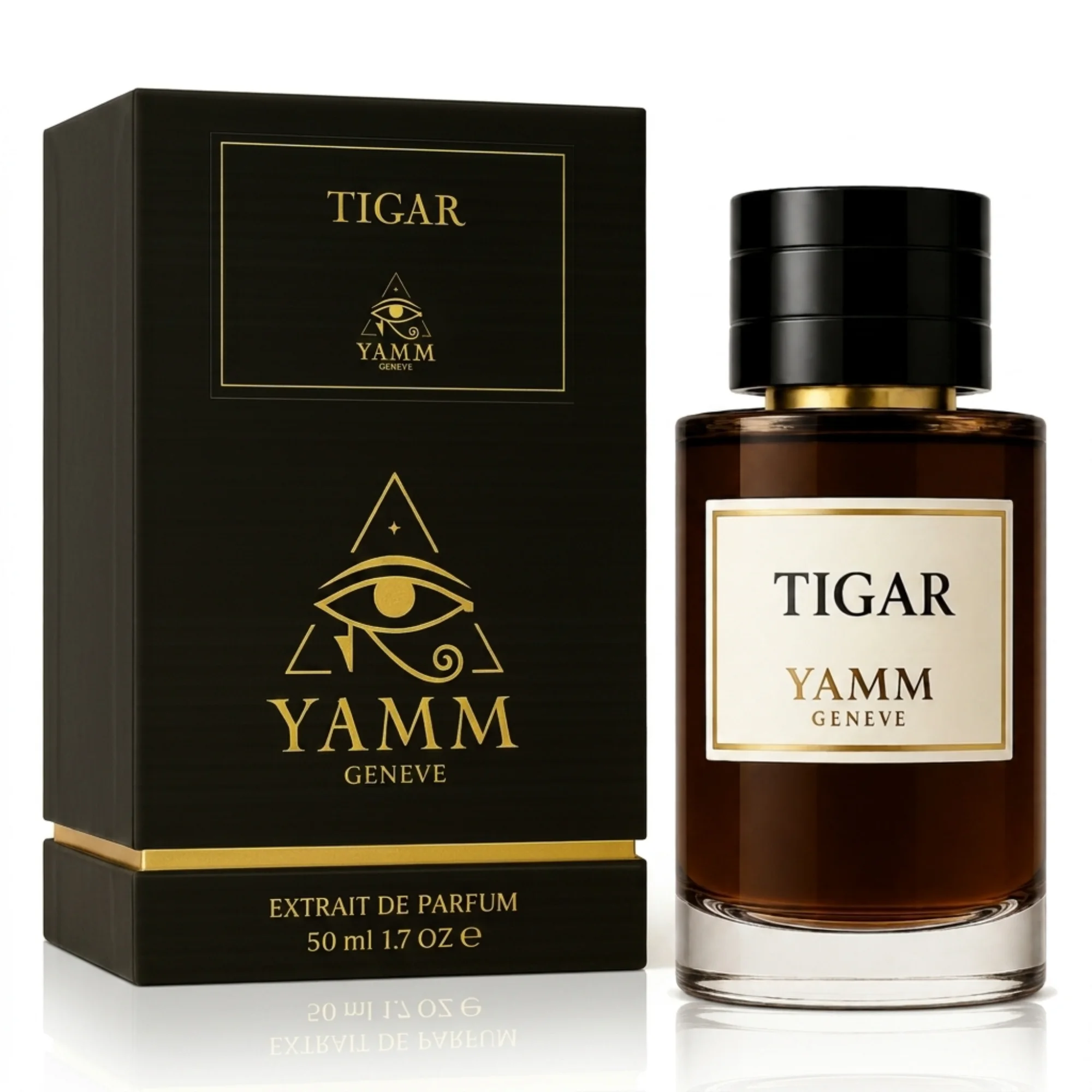 Tigar extrait de parfum homme YAMM Genève inspiré de Tygar aux notes de tête Pamplemousse, cœur Gingembre, Ambrette et fond Ambroxan, Musc, Vétiver, Patchouli visuel 03