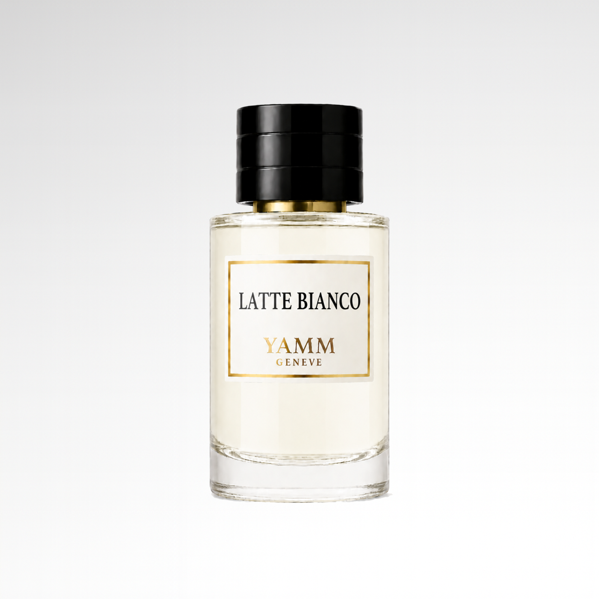 Latte Bianco extrait de parfum mixte YAMM Genève inspiré de Bianco di Latte aux notes de tête Caramel, cœur Coumarine, Miel et fond Vanille, Musc blanc visuel 02