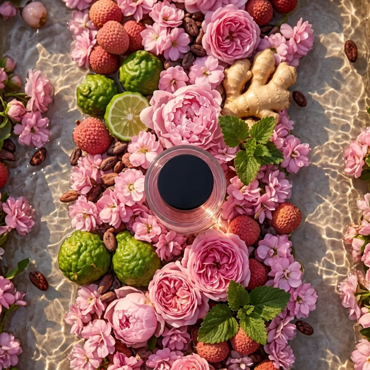 Rêve Capturé extrait de parfum femme YAMM Genève inspiré de Attrapes Rêves aux notes de tête Litchi, Gingembre, Bergamote, cœur Pivoine, Rose de Turquie, Cacao et fond Patchouli visuel 08