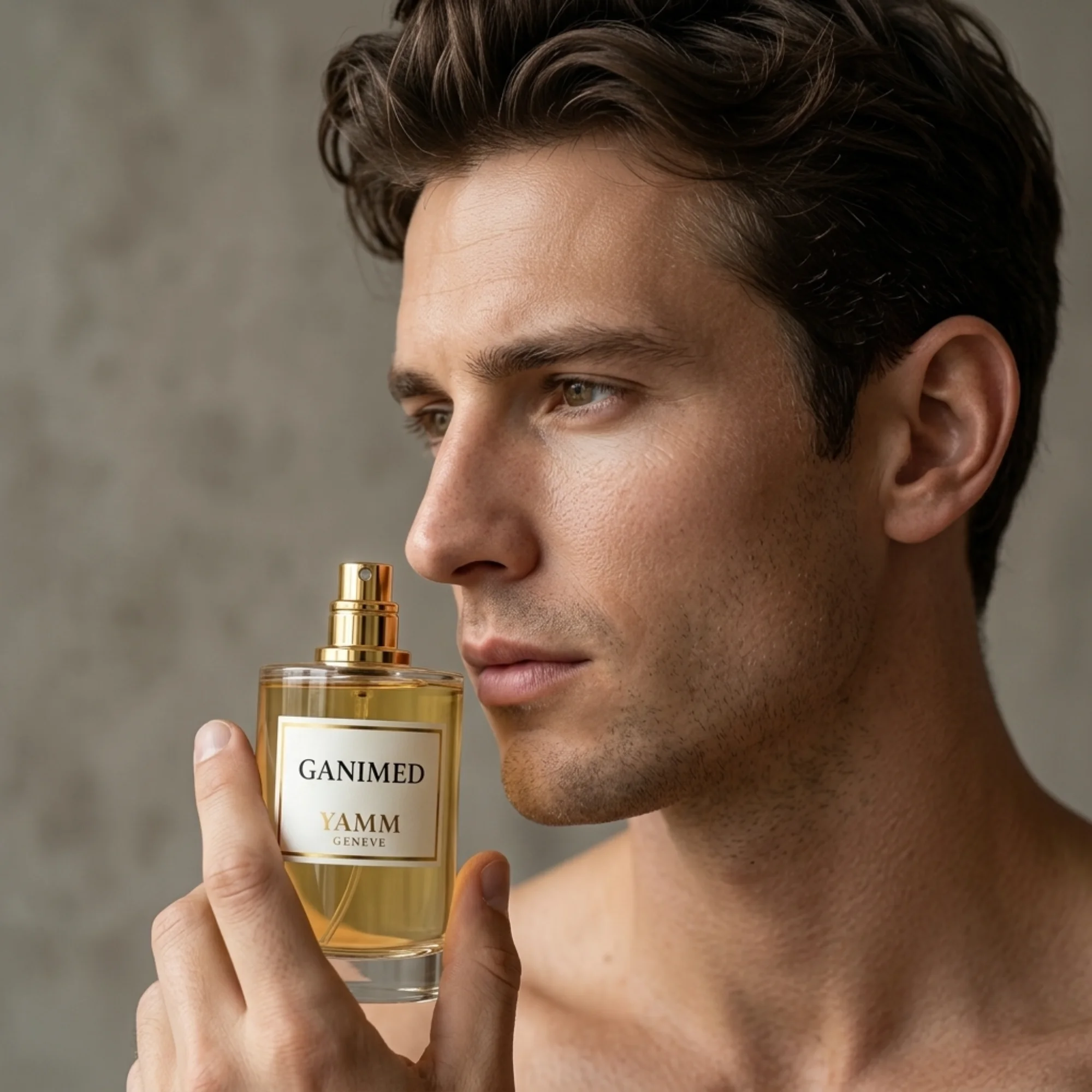 Ganimed extrait de parfum mixte YAMM Genève inspiré de Ganymede aux notes de tête Safran, Mandarine d’Italie, cœur Osmanthus de Chine, Feuille de violette, Immortelle et fond Notes minérales, Daim, Bois d’Akigala, Musc, Cèdre, Patchouli visuel 07