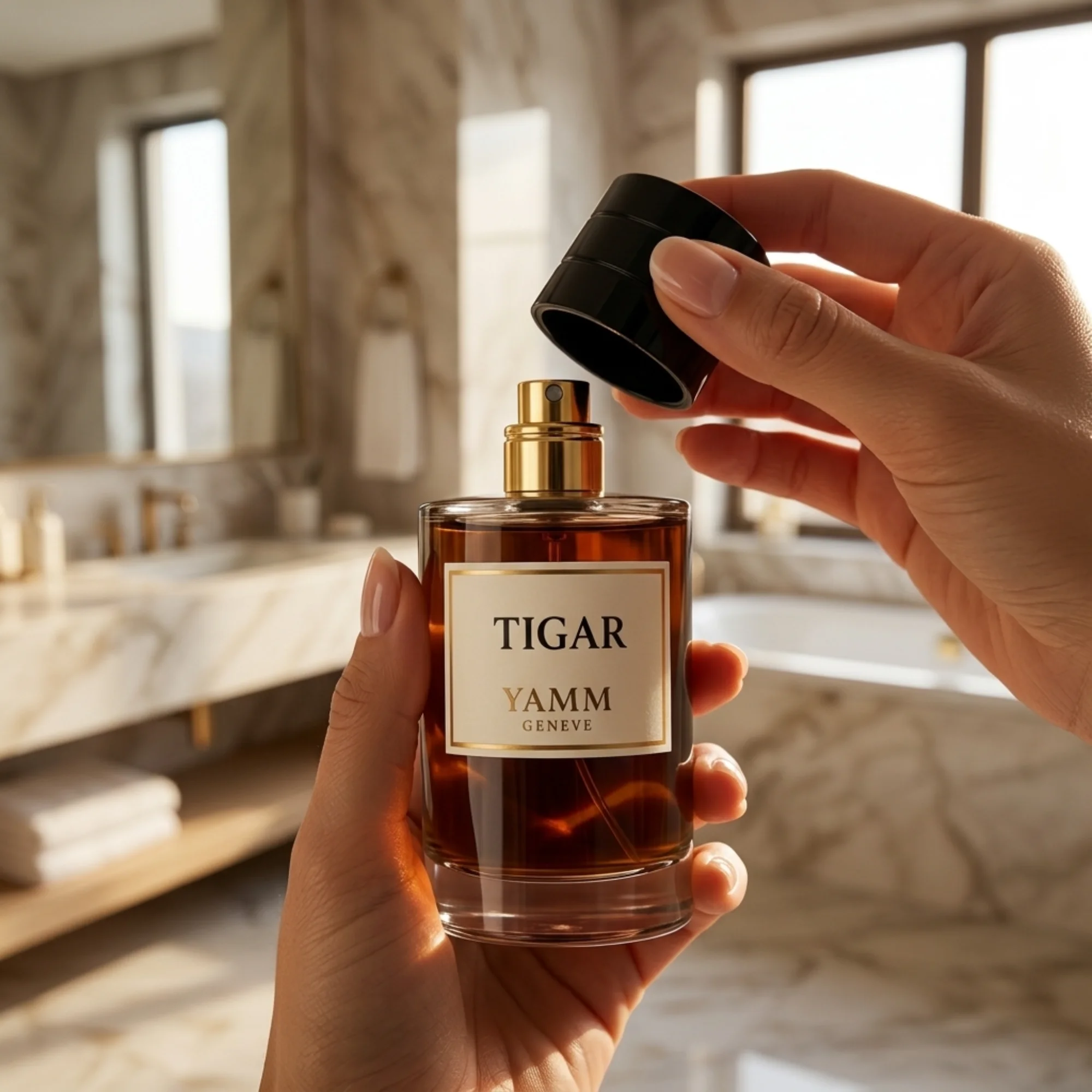 Tigar extrait de parfum homme YAMM Genève inspiré de Tygar aux notes de tête Pamplemousse, cœur Gingembre, Ambrette et fond Ambroxan, Musc, Vétiver, Patchouli visuel 05