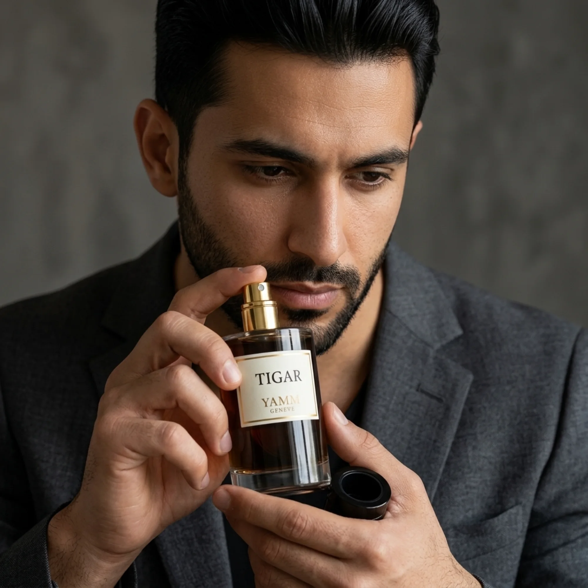 Tigar extrait de parfum homme YAMM Genève inspiré de Tygar aux notes de tête Pamplemousse, cœur Gingembre, Ambrette et fond Ambroxan, Musc, Vétiver, Patchouli visuel 07